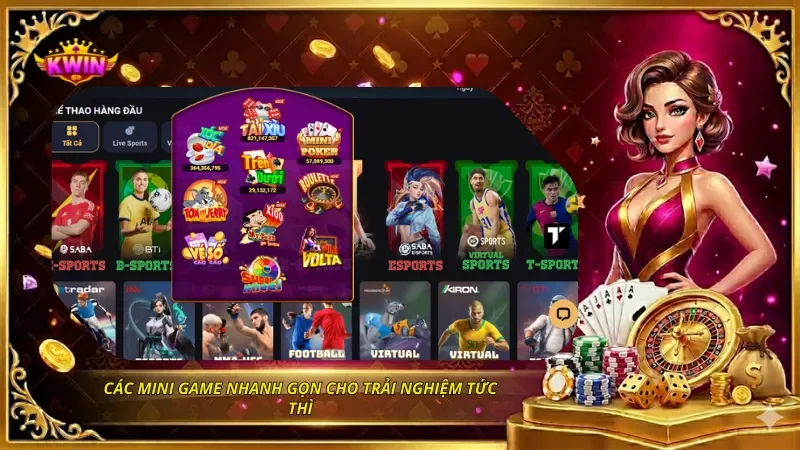 KWIN Có Đa Dạng Trò Chơi Không? Review Kho Game Chi Tiết 4 Các mini game nhanh gọn cho trải nghiệm tức thì